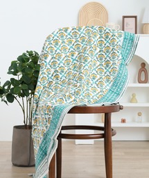 FUNALIVE（ファンアライブ）の「ラウンドクロス ブロックプリント（ランチョンマット/テーブルウェア）」