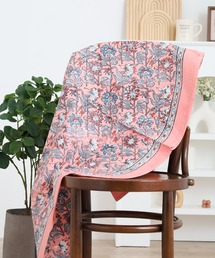 MOTO（モト）の「ラウンドクロス ブロックプリント（ランチョンマット/テーブルウェア）」