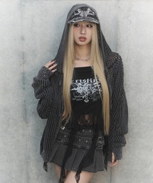 Figments | ブロックメッシュニットZIPパーカー(パーカー)