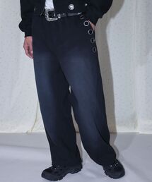 SEQUENZ（シークエンズ）の「*新色追加【sqnz(エスキュンズ)】sqnz fade sweat pants   スウェット パンツ 加工 ハトメ スタッズ 裏起毛≪SET UP着用可能≫（その他パンツ）」