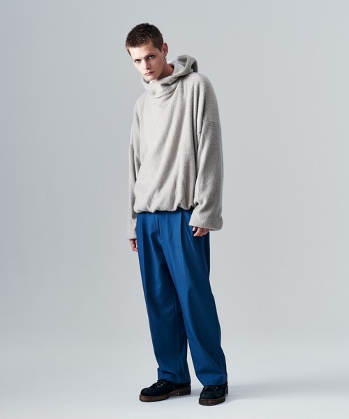glamb(グラム)の「Blue Noise Tuck Slacks / ブルーノイズタックスラックス(スラックス・メンズ・ブルー/ブラック・S/M/L)」の6枚目の写真