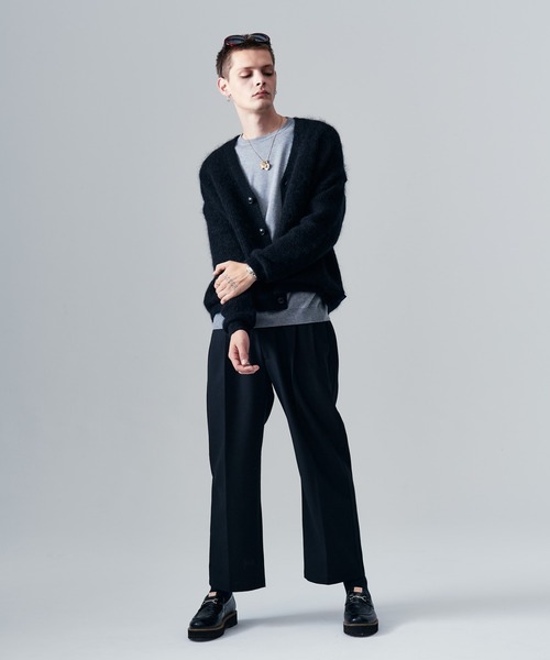 glamb(グラム)の「Blue Noise Tuck Slacks / ブルーノイズタックスラックス(スラックス・メンズ・ブルー/ブラック・S/M/L)」の18枚目の写真