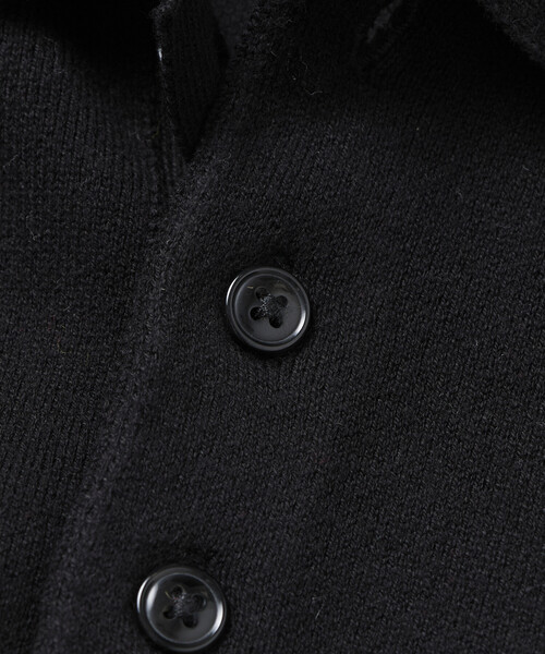 FREAK'S STORE（フリークスストア）の「限定展開 Relax Fit リラックスフィット スウェットライク ポロカラーニット（ニット/セーター・メンズ・ブラック/アッシュグレー/チャコールグレー/レッド/ブラウン/ネイビー・LARGE/MEDIUM）」の22枚目の写真