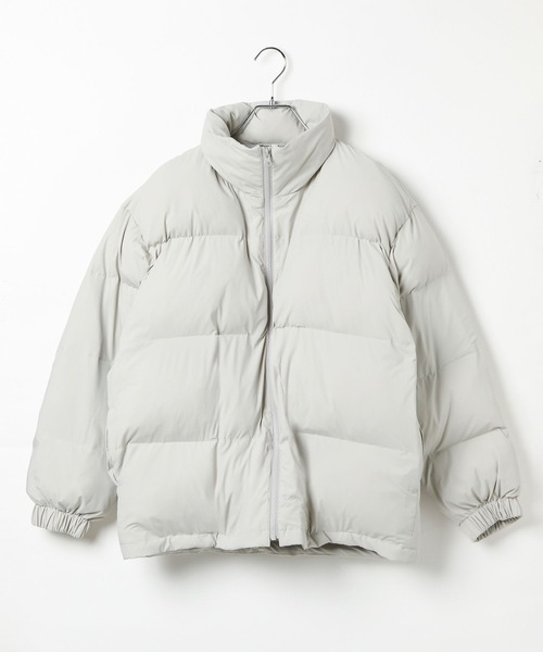 GLOBAL WORK（グローバルワーク）の「エアサーマルドロストジャケット/AND YUA ANY/576777（ダウンジャケット/コート・キッズ・グレイッシュベージュ/ブラック・LARGE/MEDIUM）」の4枚目の写真