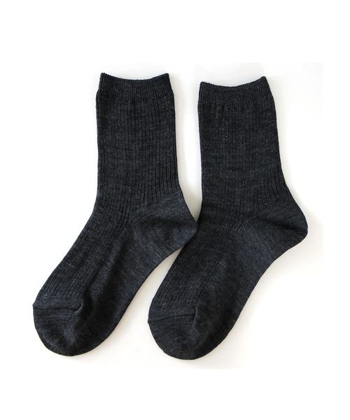 box408（ボックスヨンマルハチ）の「カラーリブソックス box408オリジナル（ソックス/靴下・レディース・チャコールグレー/ブルー/フューシャピンク/ホワイト×グレー/ホワイト×ブラウン/ブラック/ライトベージュ/ライトブルー/ホワイト×レッド/ホワイト/ブラウン/グリーン/ピンク/レッド/ダークグレー/ベージュ/ネイビー/パープル/イエロー/オレンジ・23-25cm）」の6枚目の写真