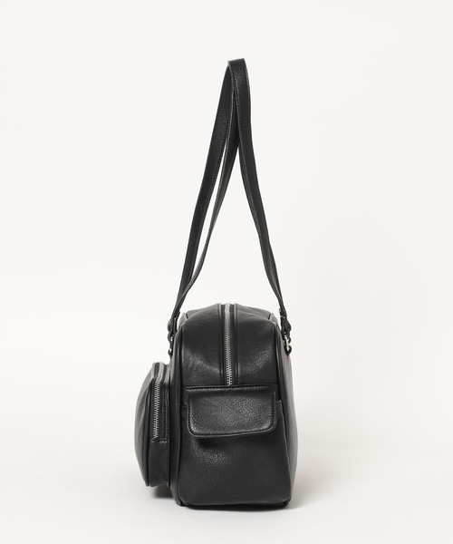 Heather（ヘザー）の「メニーポケットボストンBAG　594264（ボストンバッグ・レディース・ブラック/ベージュ/ブラウン・ONE SIZE）」の8枚目の写真