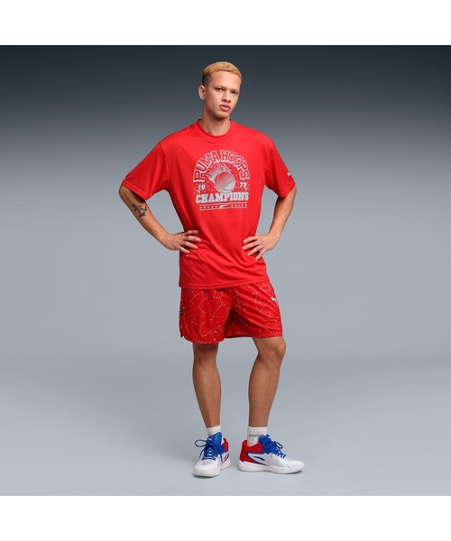 PUMA(プーマ)の「PUMA プーマ メンズ バスケットボール フープバース 半袖 Tシャツ(Tシャツ/カットソー・メンズ・ホワイト/ブルー/レッド・SMALL/MEDIUM/LARGE/X-LARGE/X-SMALL)」の6枚目の写真