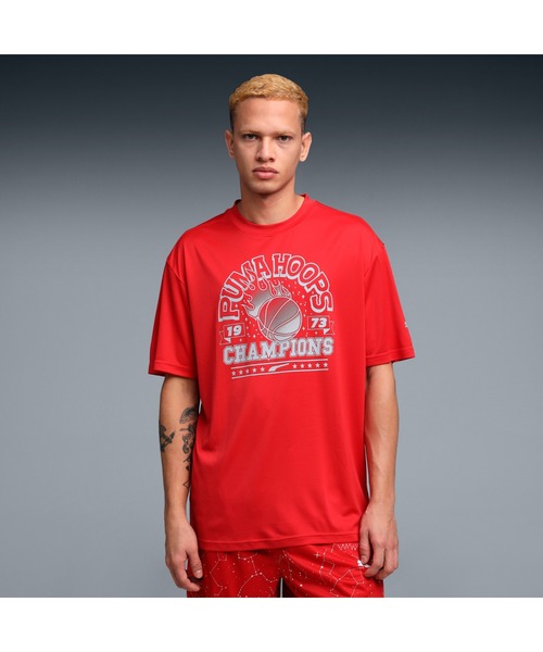 PUMA(プーマ)の「PUMA プーマ メンズ バスケットボール フープバース 半袖 Tシャツ(Tシャツ/カットソー・メンズ・ホワイト/ブルー/レッド・SMALL/MEDIUM/LARGE/X-LARGE/X-SMALL)」の8枚目の写真