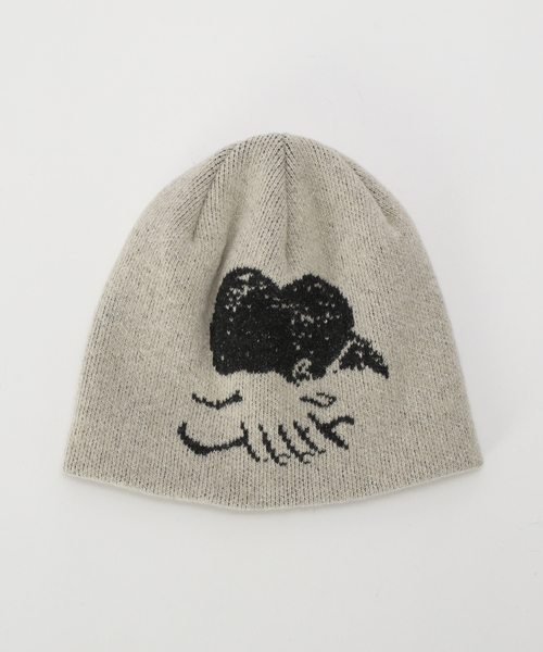 Carne Bollente(カルネボレンテ)の「【Carne Bollente/カルネボレンテ】Head Meets Heart AW25BN0101(ニットキャップ/ビーニー・レディース・アイボリー・FREE)」の1枚目の写真