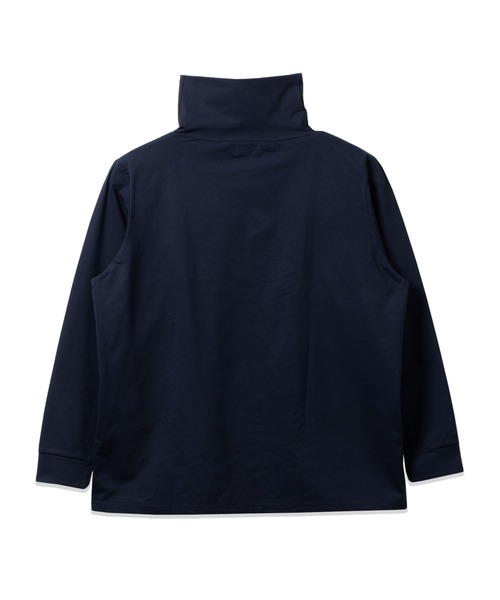 BAYBLO(ベイブロ)の「(SA) 複合繊維 ハイネック ロゴ 長袖 Tシャツ(Tシャツ/カットソー・メンズ・ネイビー/ブラック/ホワイト/チャコールグレー・L/M/LL)」の6枚目の写真