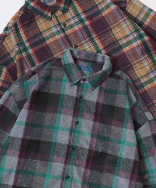 BEVERLYHILLS POLO CLUB/BIG シャギーチェックシャツ RAGEBLUE（レイジ