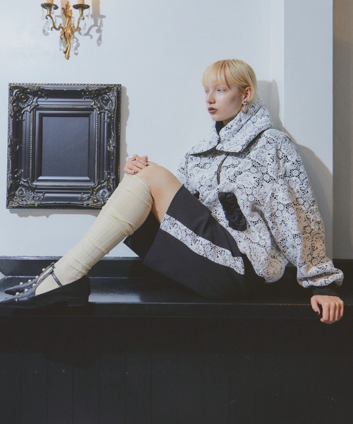 manana suerte（マニャーナスエルテ）の「SPECIAL EDITION レース切替ハーフパンツ（その他パンツ・レディース・ブラック×ホワイト・SMALL/MEDIUM/LARGE）」の11枚目の写真