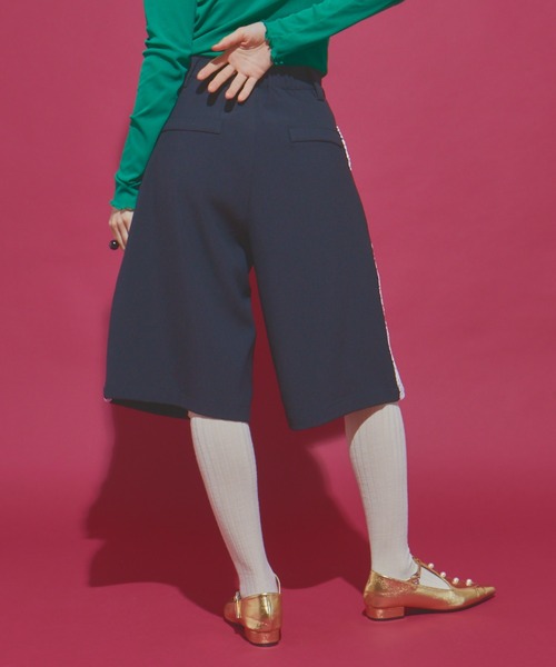 manana suerte（マニャーナスエルテ）の「SPECIAL EDITION レース切替ハーフパンツ（その他パンツ・レディース・ブラック×ホワイト・SMALL/MEDIUM/LARGE）」の4枚目の写真