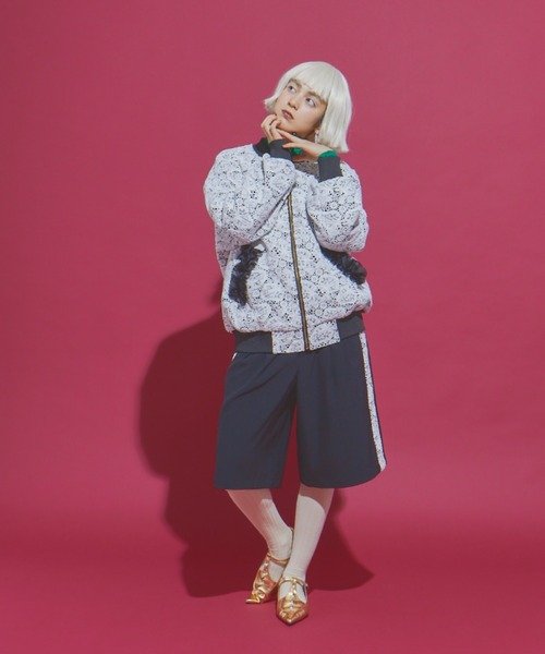 manana suerte（マニャーナスエルテ）の「SPECIAL EDITION レース切替ハーフパンツ（その他パンツ・レディース・ブラック×ホワイト・SMALL/MEDIUM/LARGE）」の9枚目の写真