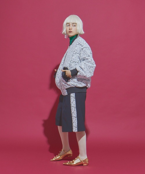 manana suerte（マニャーナスエルテ）の「SPECIAL EDITION レース切替ハーフパンツ（その他パンツ・レディース・ブラック×ホワイト・SMALL/MEDIUM/LARGE）」の10枚目の写真