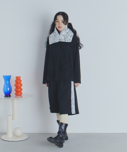 manana suerte(マニャーナスエルテ)の「SPECIAL EDITION レース切替ハーフパンツ(その他パンツ・レディース・ブラック×ホワイト・SMALL/MEDIUM/LARGE)」の18枚目の写真