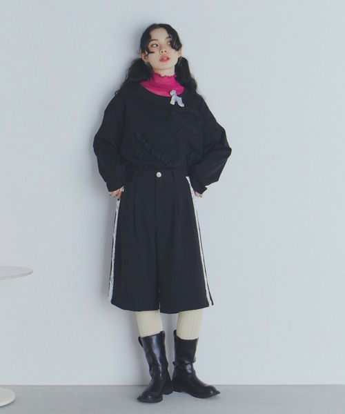manana suerte(マニャーナスエルテ)の「SPECIAL EDITION レース切替ハーフパンツ(その他パンツ・レディース・ブラック×ホワイト・SMALL/MEDIUM/LARGE)」の22枚目の写真