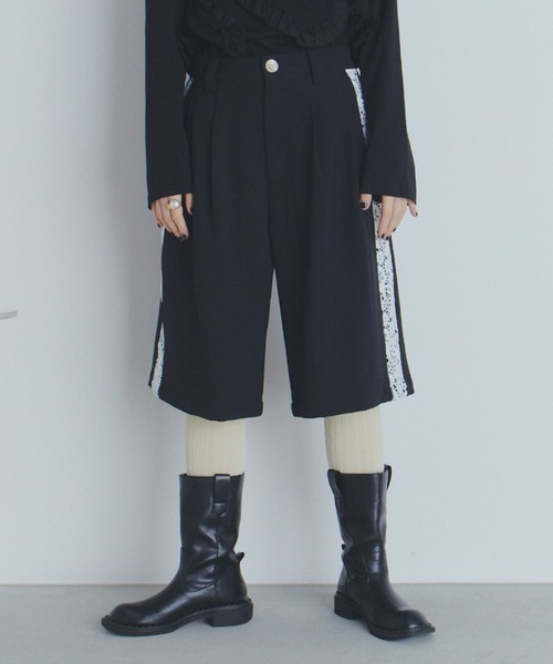 manana suerte(マニャーナスエルテ)の「SPECIAL EDITION レース切替ハーフパンツ(その他パンツ・レディース・ブラック×ホワイト・SMALL/MEDIUM/LARGE)」の17枚目の写真
