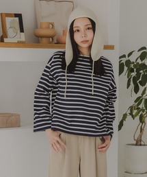小さいサイズ　バスクボーダーTシャツ　低身長さん・小柄女性