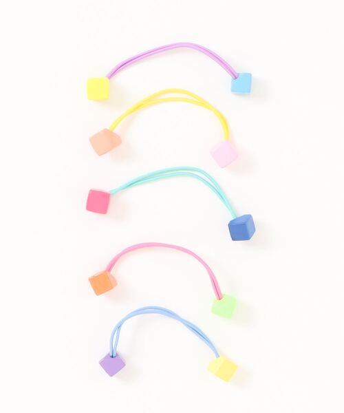 Fun & Daily（ファンアンドデイリー）の「F&D : キッズ・ポップカラーヘアゴム（ヘアゴム・レディース・その他1/その他2/その他3・FREE）」の2枚目の写真