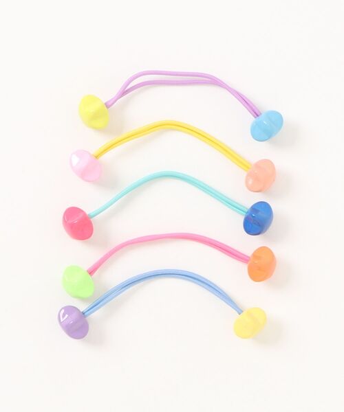 Fun & Daily（ファンアンドデイリー）の「F&D : キッズ・ポップカラーヘアゴム（ヘアゴム・レディース・その他1/その他2/その他3・FREE）」の3枚目の写真