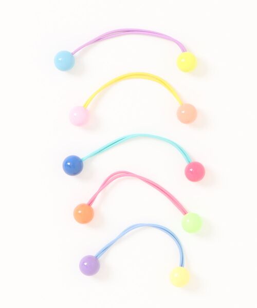 Fun & Daily（ファンアンドデイリー）の「F&D : キッズ・ポップカラーヘアゴム（ヘアゴム・レディース・その他1/その他2/その他3・FREE）」の4枚目の写真