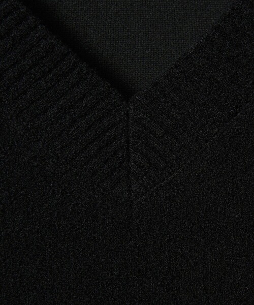 MONKEY TIME（モンキータイム）の「プレーティング クロップド Vネック ニット（ニット/セーター・メンズ・ワインレッド/ブラック・XL/L/M/S）」の22枚目の写真