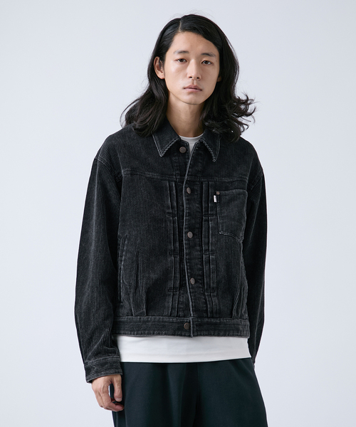 B.C STOCK（ベーセーストック）の「フェード加工 コーディロイ トラッカーブルゾン（ブルゾン・メンズ・チャコールグレー/ブラック・LARGE/MEDIUM）」の20枚目の写真