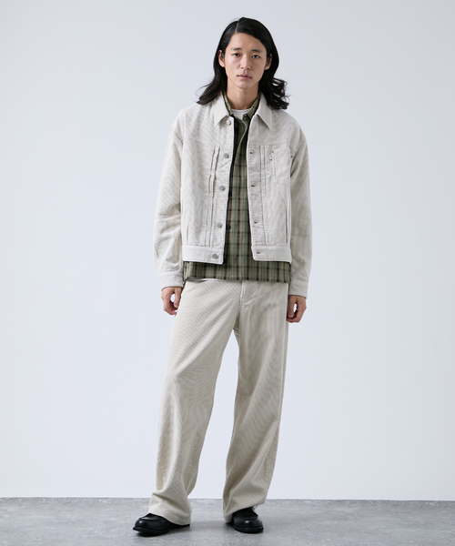 B.C STOCK（ベーセーストック）の「フェード加工 コーディロイ トラッカーブルゾン（ブルゾン・メンズ・チャコールグレー/ブラック・LARGE/MEDIUM）」の5枚目の写真