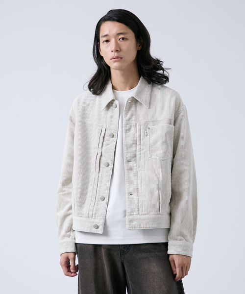 B.C STOCK（ベーセーストック）の「フェード加工 コーディロイ トラッカーブルゾン（ブルゾン・メンズ・チャコールグレー/ブラック・LARGE/MEDIUM）」の7枚目の写真