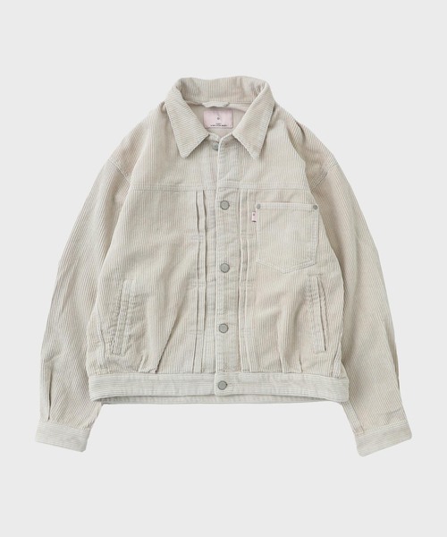 B.C STOCK（ベーセーストック）の「フェード加工 コーディロイ トラッカーブルゾン（ブルゾン・メンズ・チャコールグレー/ブラック・LARGE/MEDIUM）」の10枚目の写真