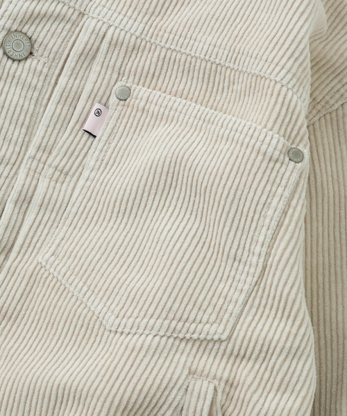 B.C STOCK（ベーセーストック）の「フェード加工 コーディロイ トラッカーブルゾン（ブルゾン・メンズ・チャコールグレー/ブラック・LARGE/MEDIUM）」の13枚目の写真