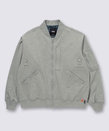 VANS（バンズ）の「HARAJUKU PUNK スウェット MA-1 ジャケット / Sweat MA-1 Jacket Grey Heather VN000KETGRH1（MA-1）」