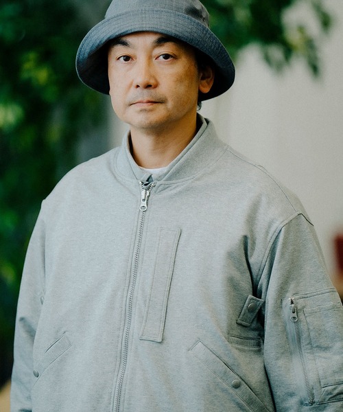 VANS(バンズ)の「HARAJUKU PUNK スウェット MA-1 ジャケット / Sweat MA-1 Jacket Grey Heather VN000KETGRH1(MA-1・メンズ・ブラック・LARGE)」の9枚目の写真