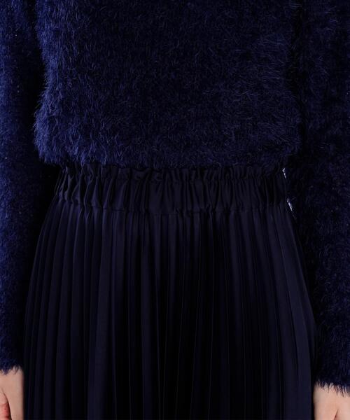 To b. by agnes b.（トゥービーバイアニエスベー）の「サテン プリーツ スカート（スカート・レディース・ネイビー・FREE）」の5枚目の写真