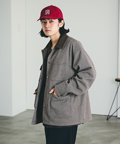 BAYFLOW(ベイフロー)の「ツイードライクハンティングブルゾン(ブルゾン・メンズ・チャコールグレー/ブラウン・MEDIUM/LARGE)」の8枚目の写真