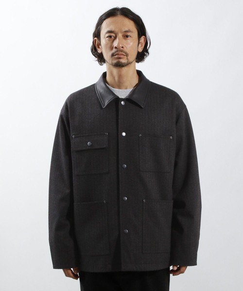 BAYFLOW(ベイフロー)の「ツイードライクハンティングブルゾン(ブルゾン・メンズ・チャコールグレー/ブラウン・MEDIUM/LARGE)」の14枚目の写真