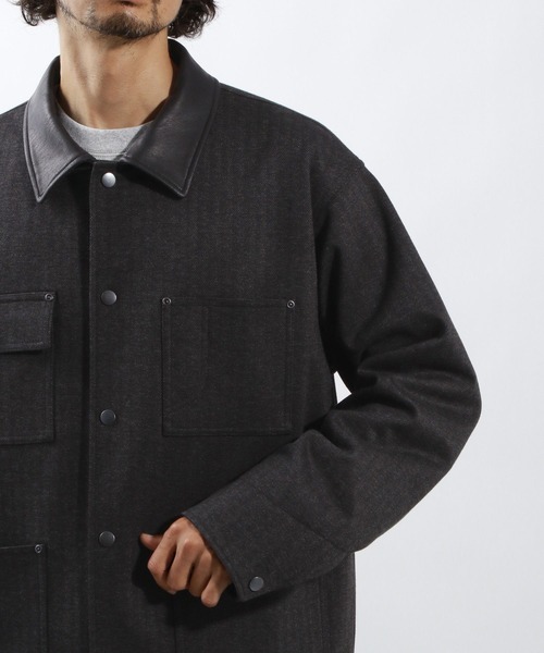 BAYFLOW(ベイフロー)の「ツイードライクハンティングブルゾン(ブルゾン・メンズ・チャコールグレー/ブラウン・MEDIUM/LARGE)」の19枚目の写真