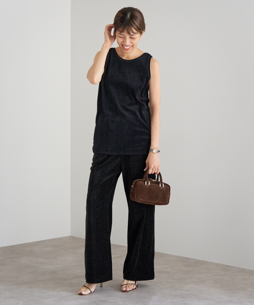 IENA(イエナ)の「Maison IENAベロアパンツ(その他パンツ・レディース・ブラック・36)」の10枚目の写真