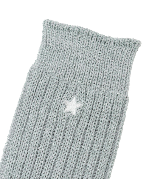 CONVERSE TOKYO(コンバーストウキョウ)の「STAR★ GLITTER RIB SOX(ソックス/靴下・レディース・ベージュ/ブラック/グレー・FREE)」の5枚目の写真