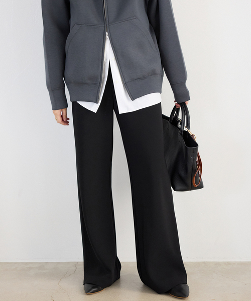 SLOBE IENA（スローブイエナ）の「《4サイズ展開/WEB限定/追加》DOUBLECLOTHパンツ（その他パンツ・レディース・ブラック/アイボリー/ブラウン・34/38/36/40）」の7枚目の写真