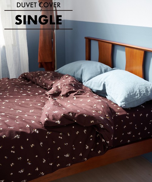 【新品未使用】ジャーナルスタンダード　シングル掛け布団カバー FLORAL DUVET COVER S 掛け布団カバー シングル（インテリア雑貨
