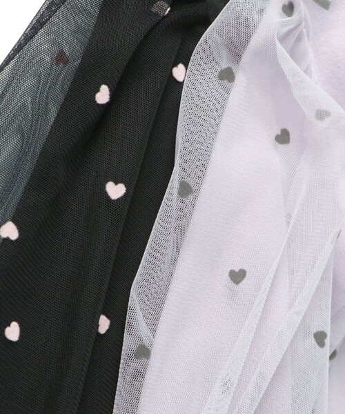 BRANSHES（ブランシェス）の「袖チュール長袖Tシャツ（Tシャツ/カットソー・キッズ・ラベンダー/ブラック・90/100/130/80/120/140/110/150）」の3枚目の写真