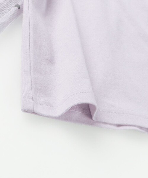 BRANSHES（ブランシェス）の「袖チュール長袖Tシャツ（Tシャツ/カットソー・キッズ・ラベンダー/ブラック・90/100/130/80/120/140/110/150）」の5枚目の写真