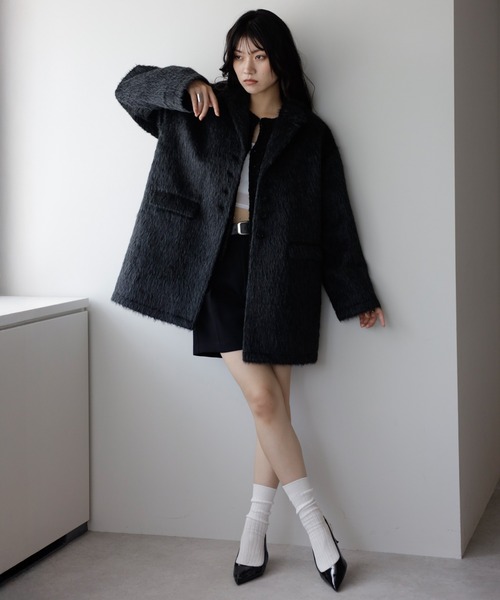 VEGUM SHAGGY JACKET COAT シャギージャケット ジャケット・アウター VEQUM SHAGGY JACKET COAT VEQUM】SHAGGY JACKET