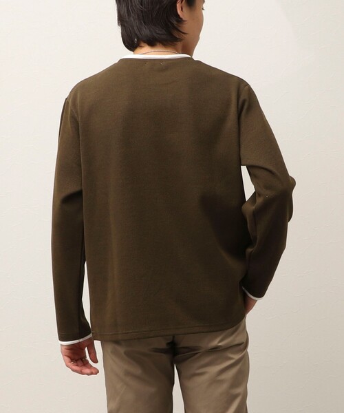 NOLLEY'S LIGHT(ノーリーズライト)の「メランジカノコロールネック ロンT(Tシャツ/カットソー・メンズ・オリーブ/ボルドー/グレー/ダークネイビー・L/M)」の5枚目の写真