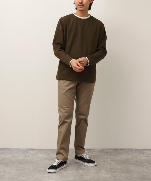 NOLLEY'S LIGHT(ノーリーズライト)の「メランジカノコロールネック ロンT(Tシャツ/カットソー・メンズ・オリーブ/ボルドー/グレー/ダークネイビー・L/M)」の18枚目の写真