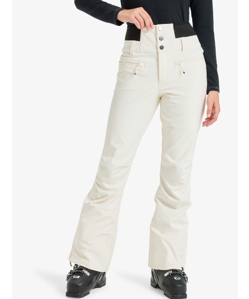 ROXY（ロキシー）の「RISING HIGH PT /ロキシースキニースキースノーボードパンツ（その他パンツ・レディース・ホワイト/ブラック/ブラック系その他・MEDIUM/LARGE/SMALL/X-SMALL）」の3枚目の写真