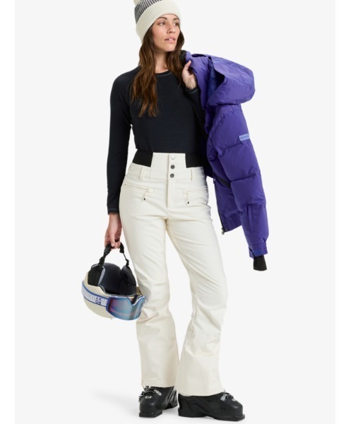 ROXY（ロキシー）の「RISING HIGH PT /ロキシースキニースキースノーボードパンツ（その他パンツ・レディース・ホワイト/ブラック/ブラック系その他・MEDIUM/LARGE/SMALL/X-SMALL）」の6枚目の写真