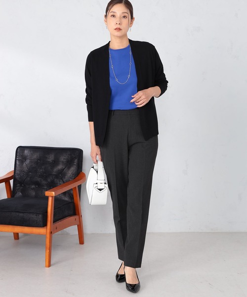 GALLORIA（ギャローリア）の「マシンウォッシャブル　ミドルトッパーカーディガン（カーディガン/ボレロ・レディース・グレー/ブルーグレー/ブラック・L/LL/S/M）」の11枚目の写真